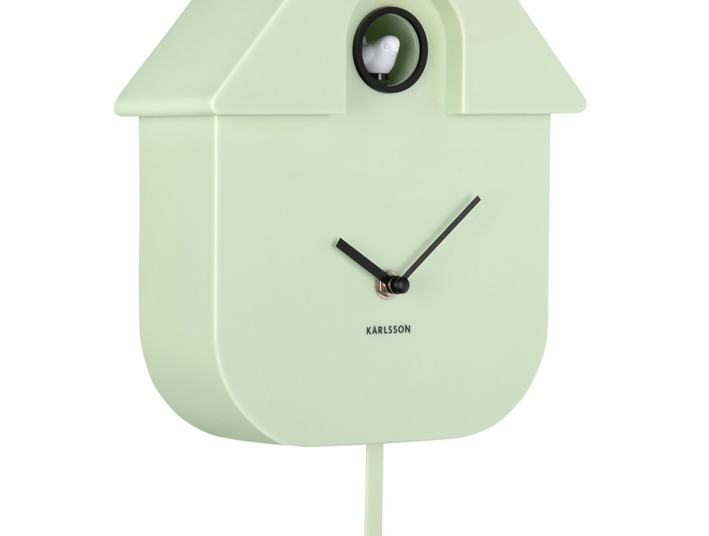 
                  
                    MODERN CUCKOO Wanduhr in zartem Grün
                  
                