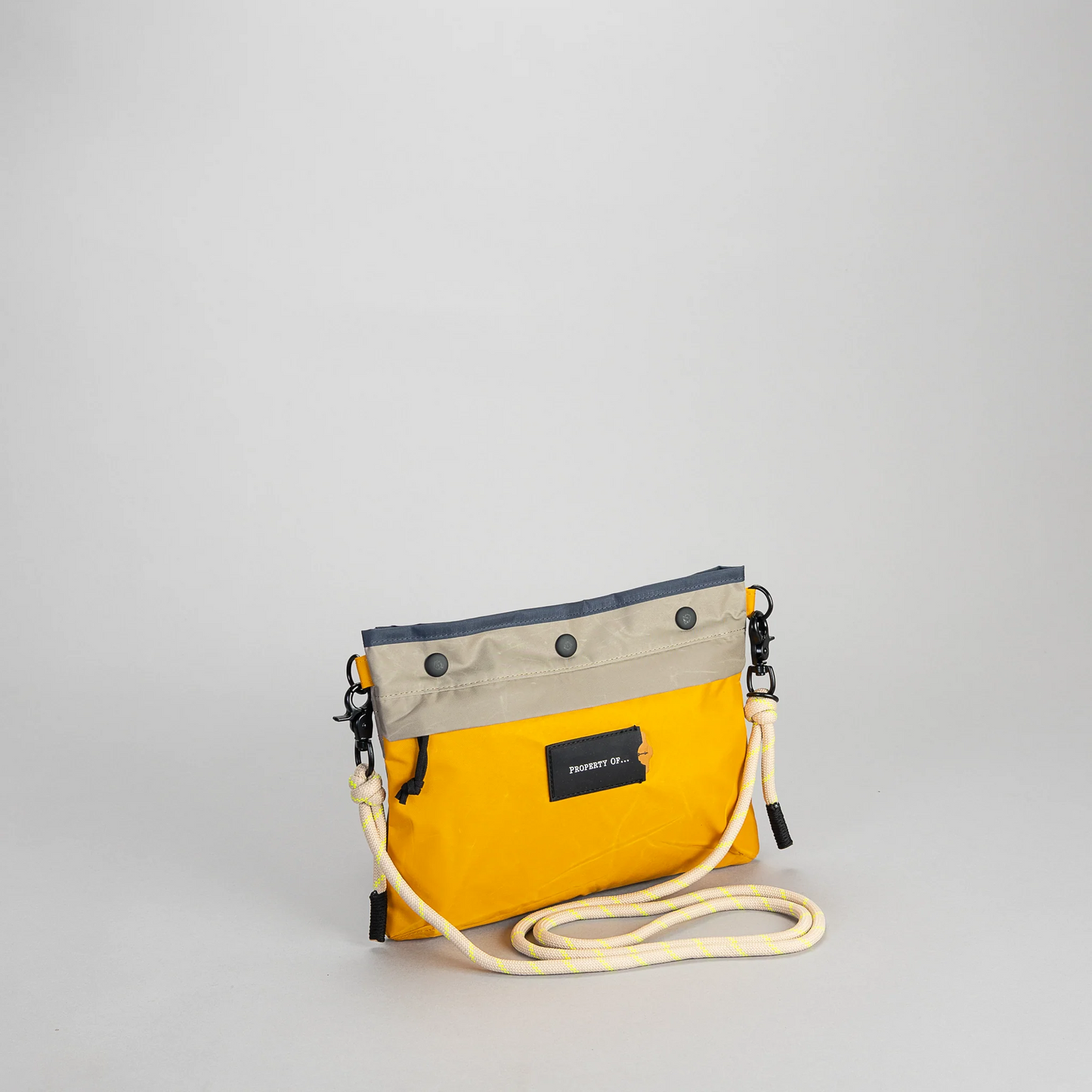 YURI Navy Khaki Yellow Travel Sling Bag