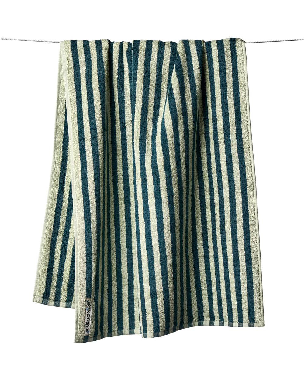 Sea Foam & Deep Teal Naram Bath Towel