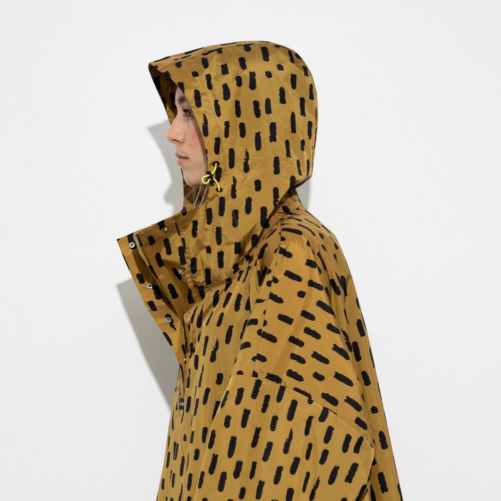 
                  
                    Mustard Black Drops Raincoat
                  
                