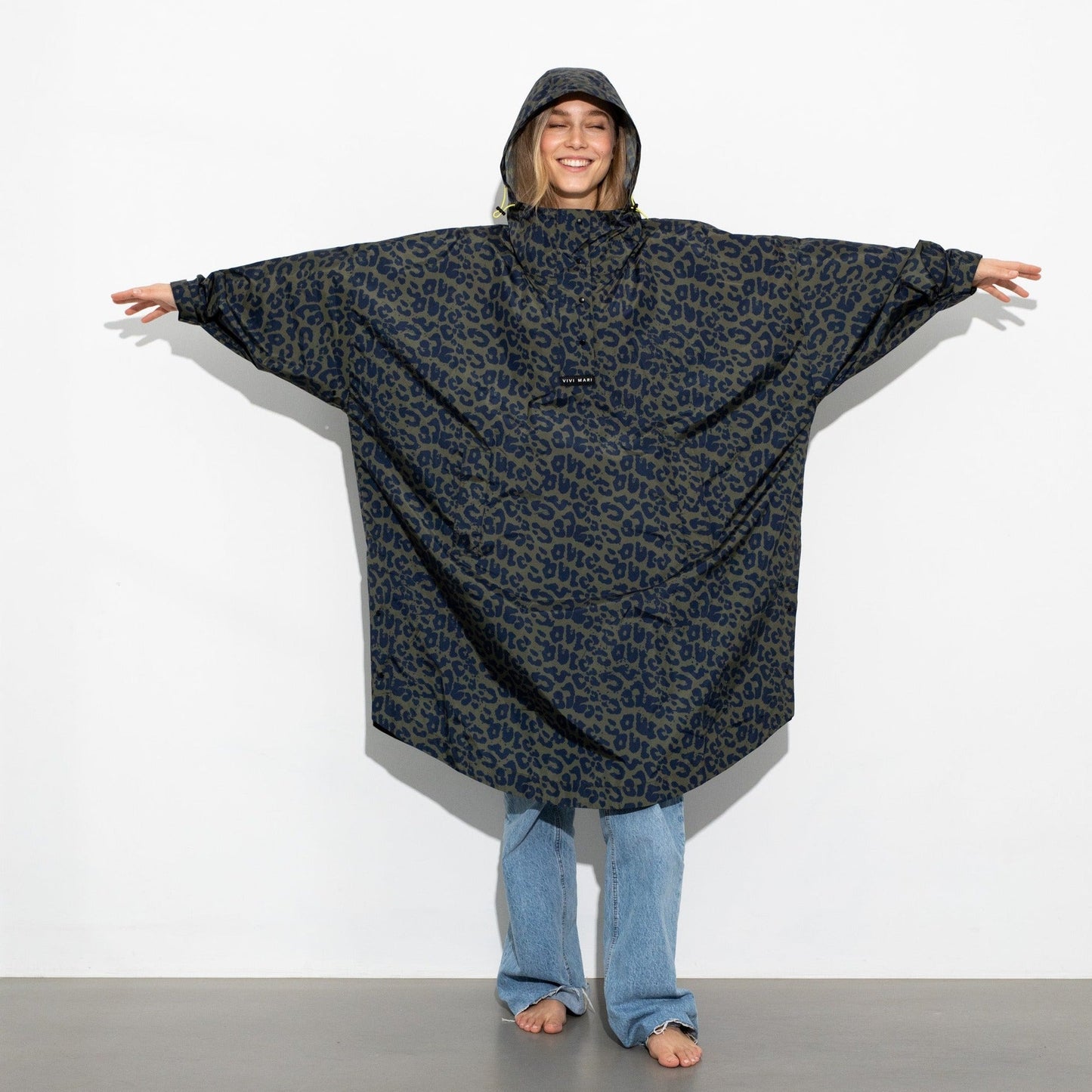
                  
                    Navy Olive Leo Splashes Raincoat
                  
                