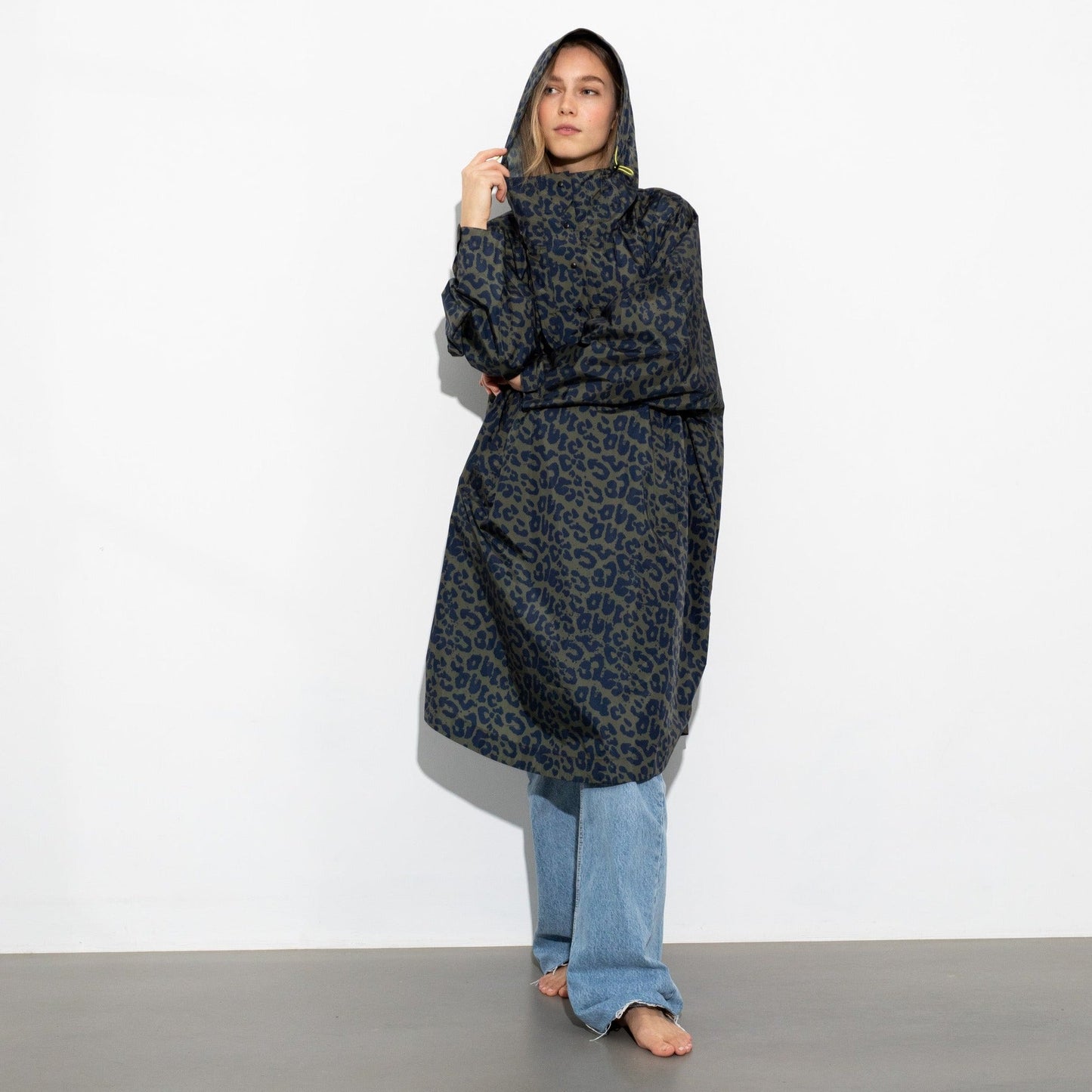 
                  
                    Navy Olive Leo Splashes Raincoat
                  
                