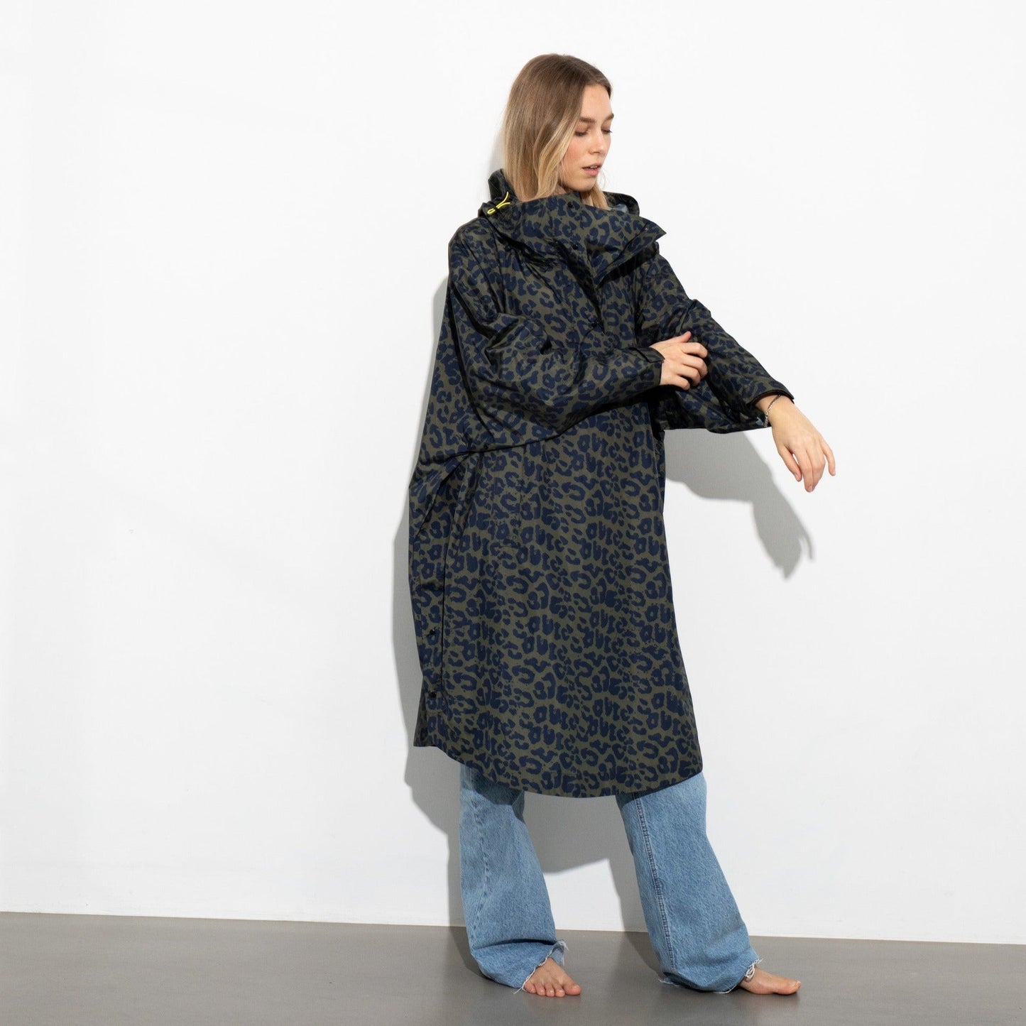 
                  
                    Navy Olive Leo Splashes Raincoat
                  
                