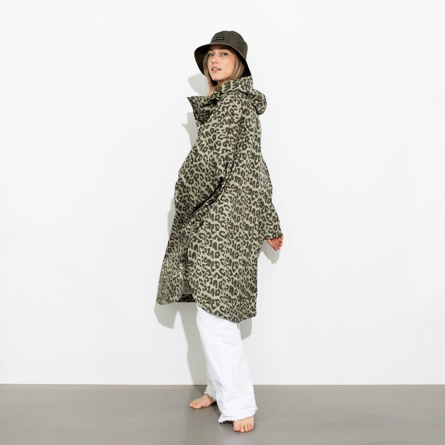 
                  
                    Olive Pale Olive Leo Splashes Raincoat
                  
                