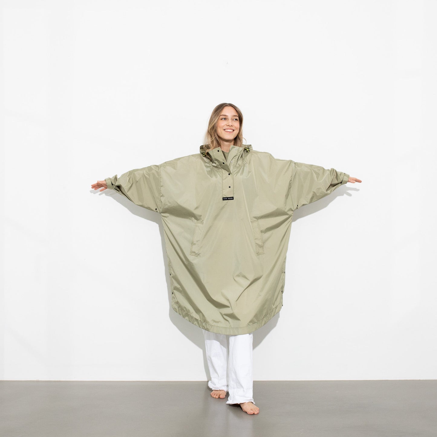 
                  
                    Pale Olive Solid Raincoat
                  
                