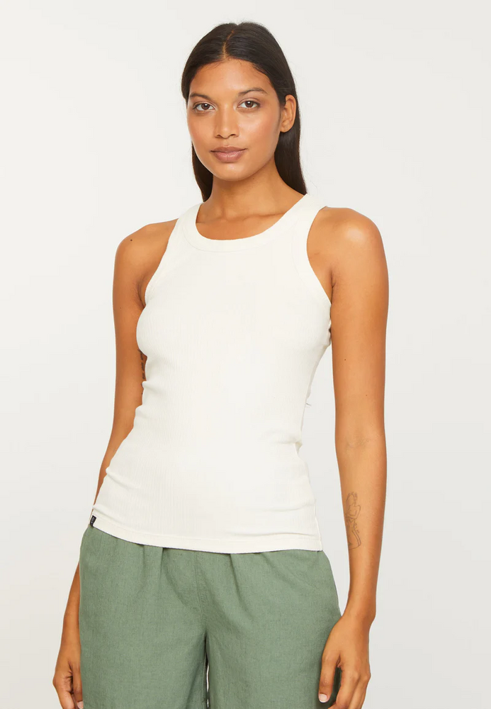 
                  
                    ANISE Arctic White Tank Top
                  
                