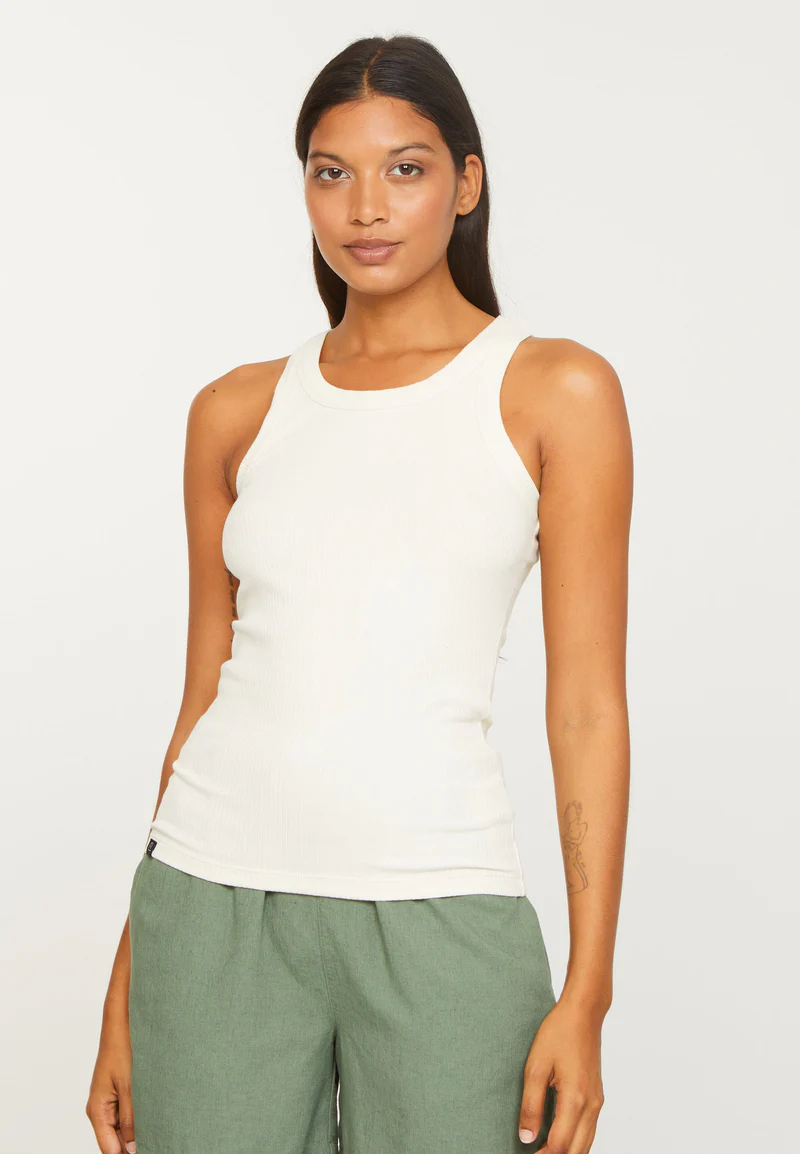 
                  
                    ANISE Arctic White Tank Top
                  
                