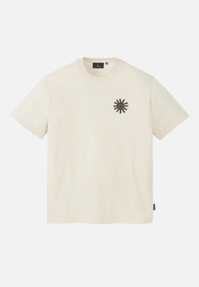 APOSERIS SUN SMILE Arktisweißes T-Shirt