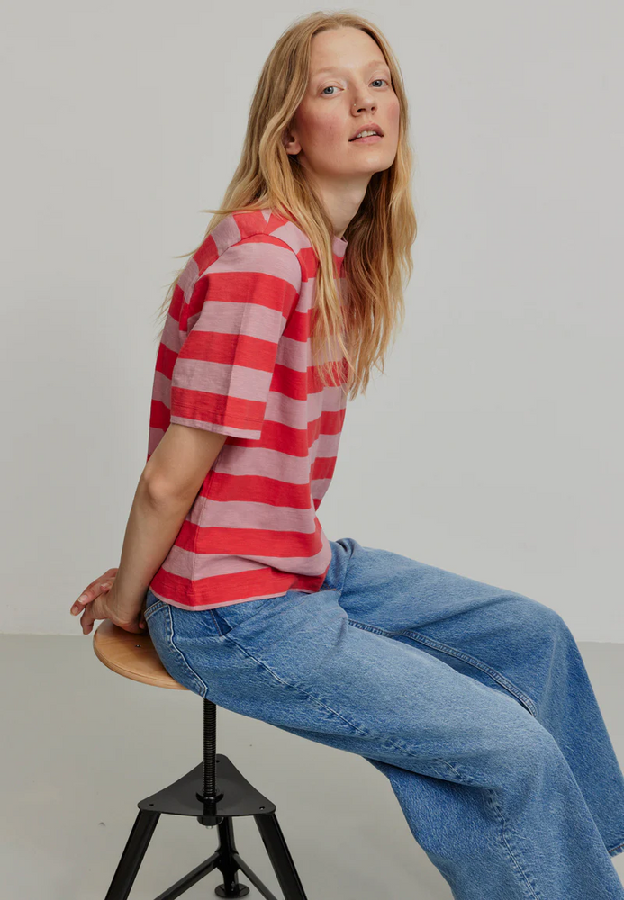 
                  
                    AZOLLA Peony Pink Stripes T-Shirt
                  
                