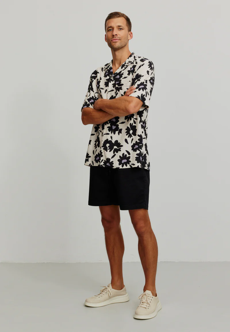 
                  
                    CACTUS BLOOM White Linen Shirt
                  
                
