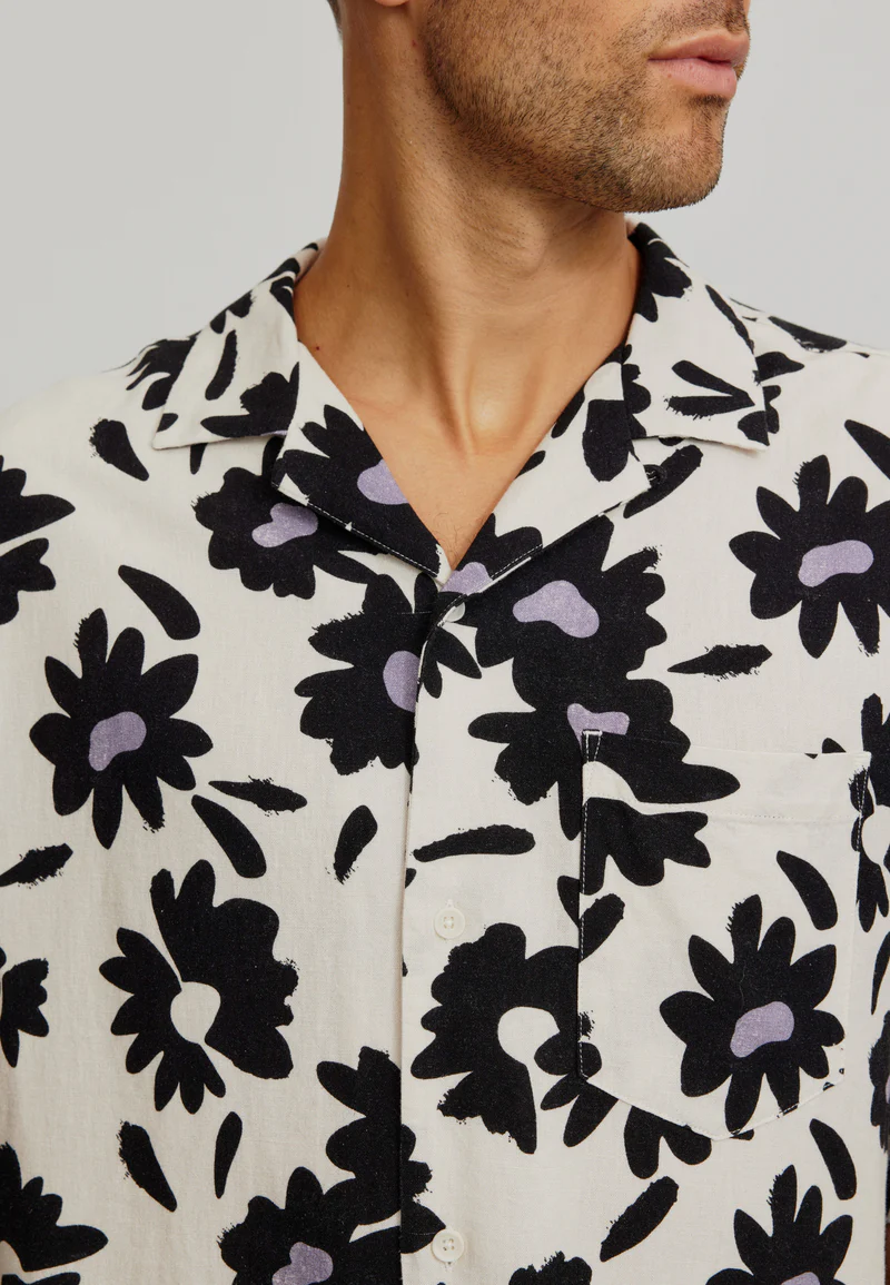 
                  
                    CACTUS BLOOM White Linen Shirt
                  
                