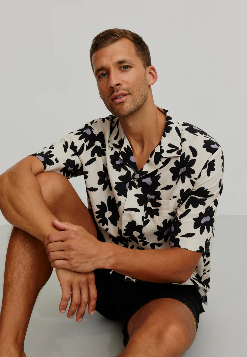 
                  
                    CACTUS BLOOM White Linen Shirt
                  
                