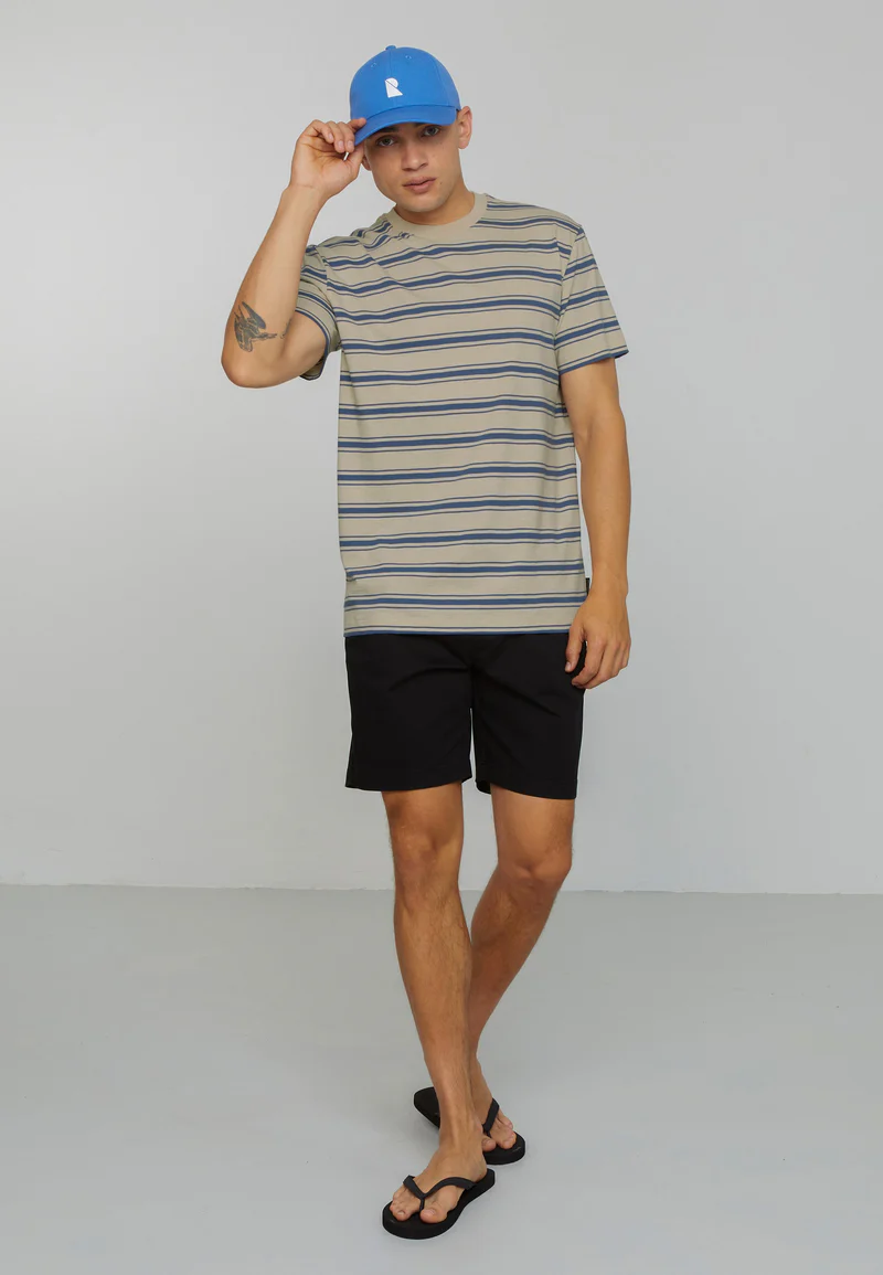 
                  
                    CASSAVA Electric Blue Stripes T-Shirt
                  
                