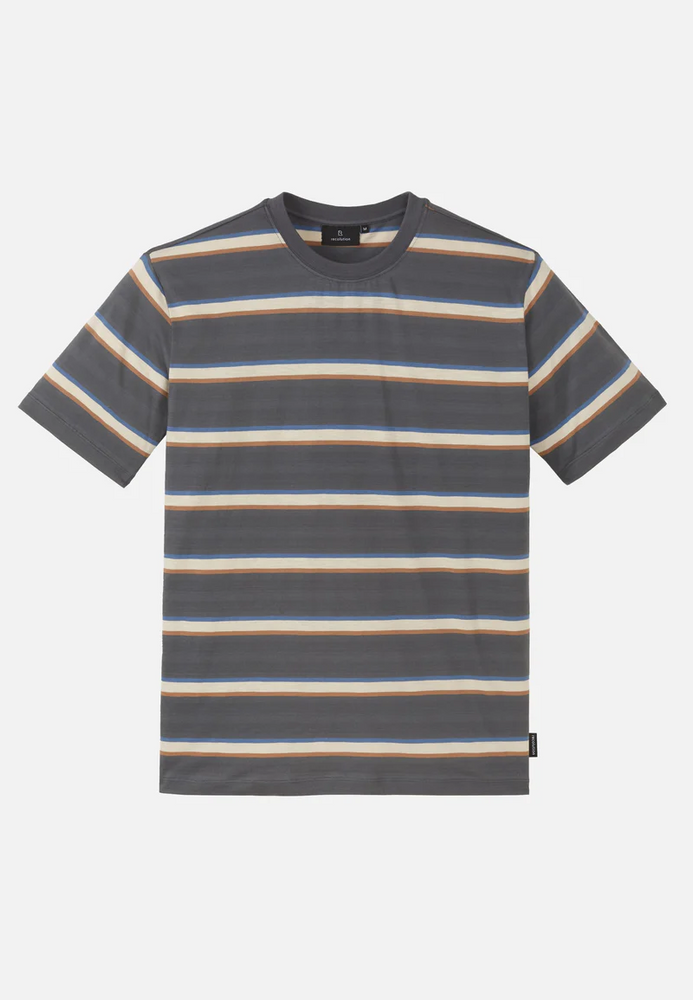 
                  
                    EPAZOTE Dark Grey Stripes T-Shirt
                  
                