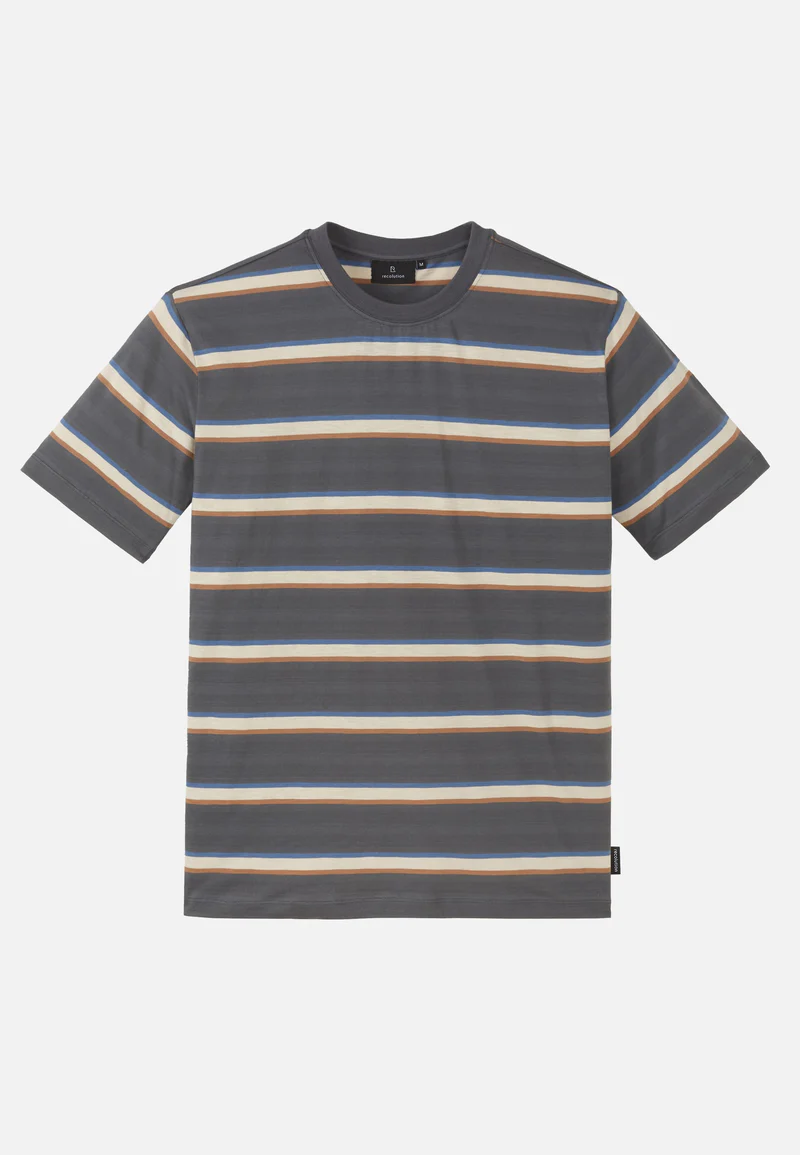 
                  
                    EPAZOTE Dark Grey Stripes T-Shirt
                  
                