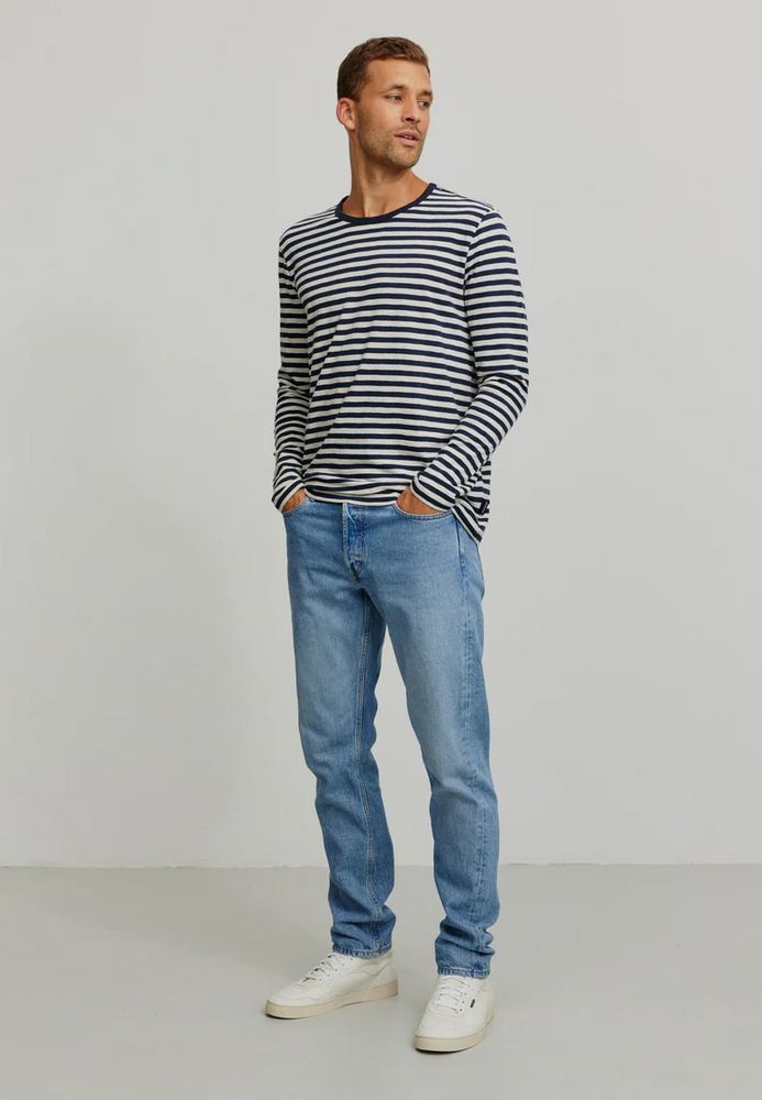 
                  
                    MACA Dark Navy Stripes Long Sleeve
                  
                