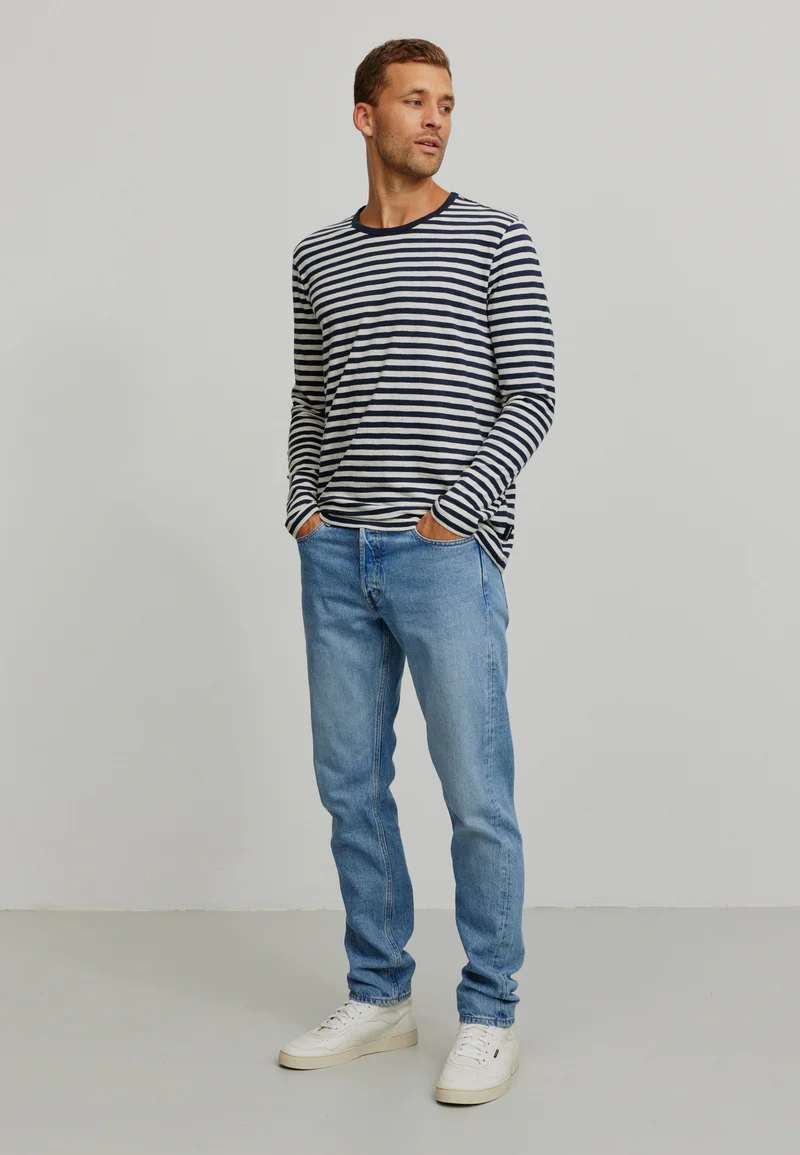 
                  
                    MACA Dark Navy Stripes Long Sleeve
                  
                