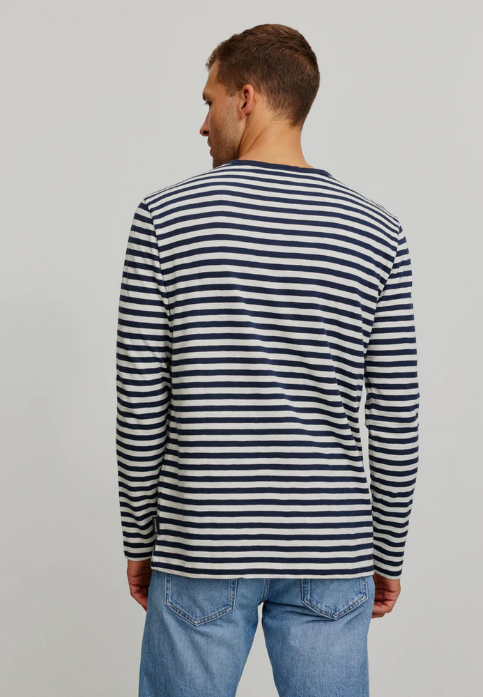 
                  
                    MACA Dark Navy Stripes Long Sleeve
                  
                