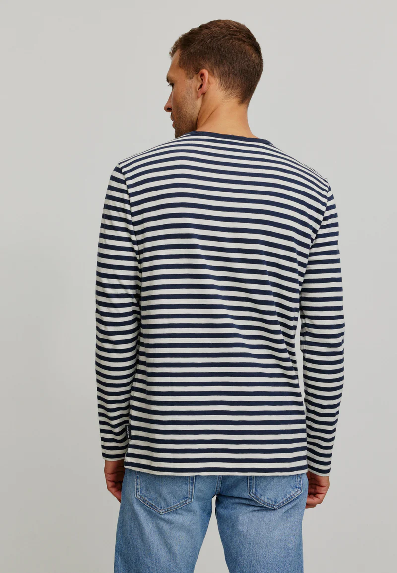 
                  
                    MACA Dark Navy Stripes Long Sleeve
                  
                