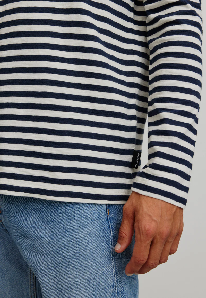 
                  
                    MACA Dark Navy Stripes Long Sleeve
                  
                