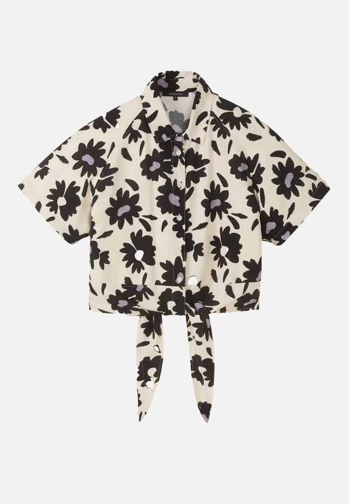 
                  
                    OCRA BLOOM White Linen Blouse
                  
                