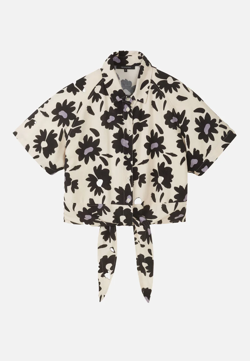 
                  
                    OCRA BLOOM White Linen Blouse
                  
                