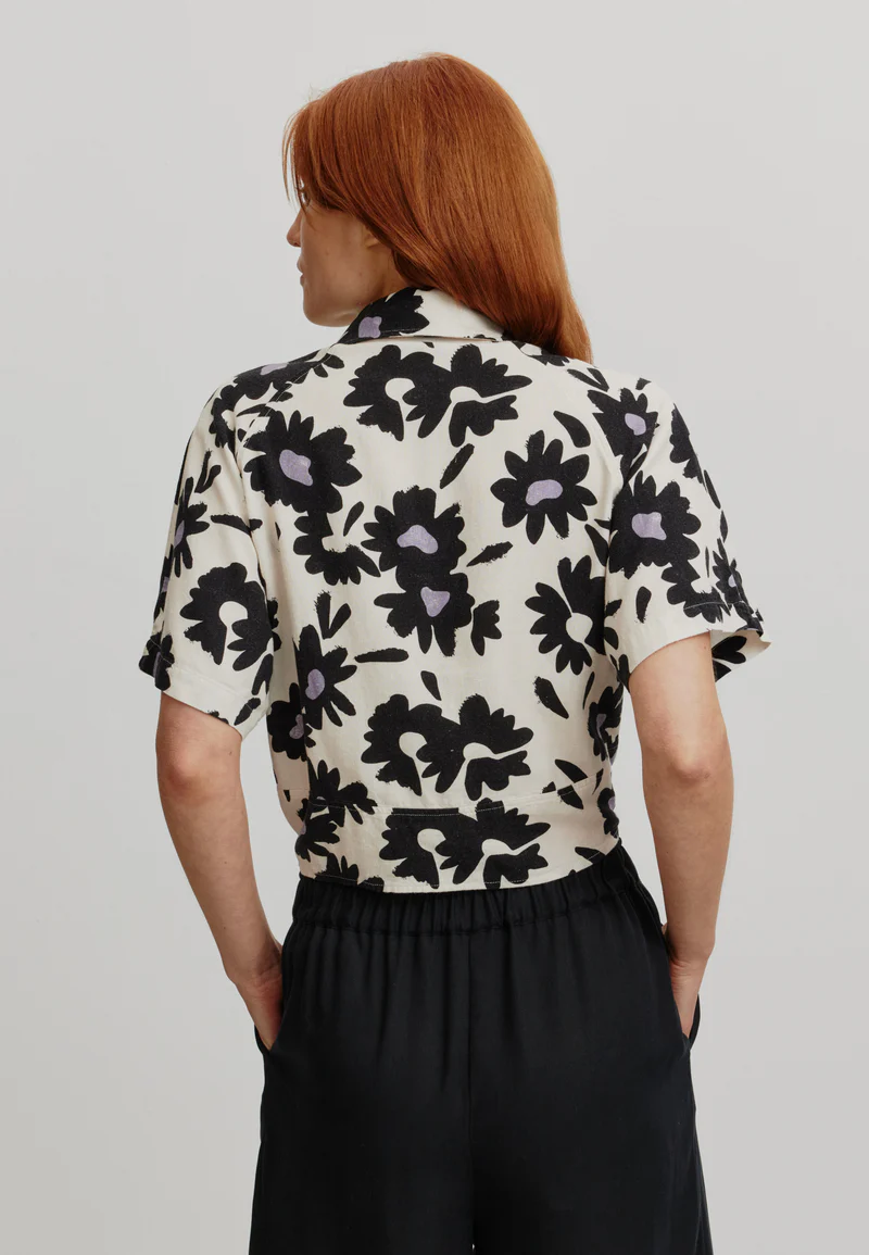
                  
                    OCRA BLOOM White Linen Blouse
                  
                