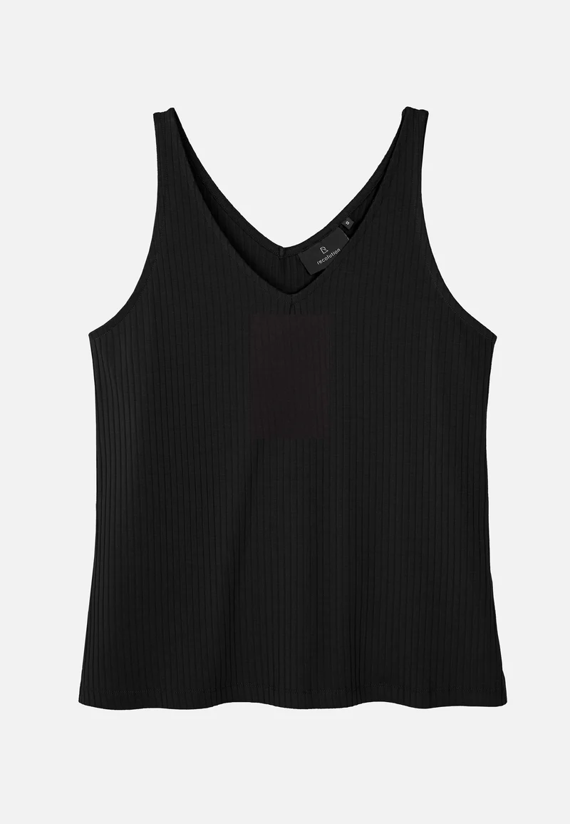 TONINA Black Tank Top