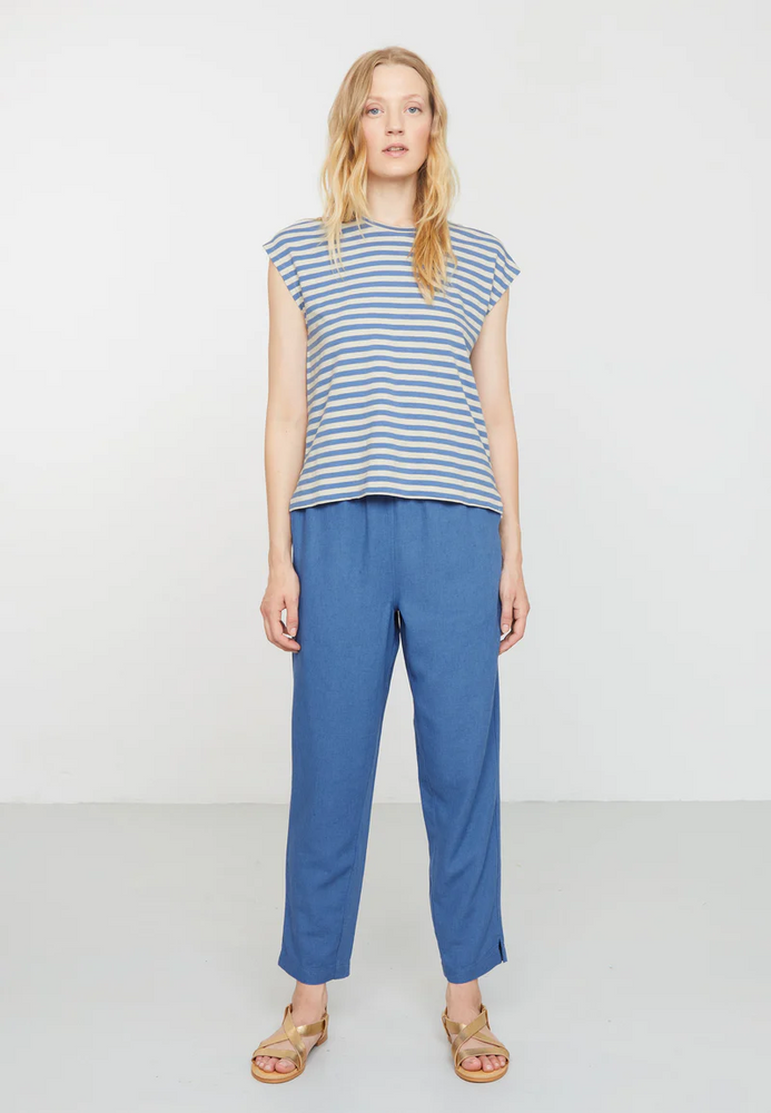 
                  
                    ZINNIA Electric Blue Stripes T-Shirt
                  
                