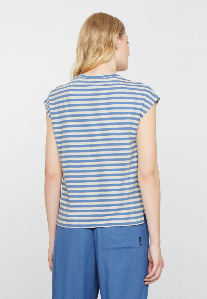 
                  
                    ZINNIA Electric Blue Stripes T-Shirt
                  
                