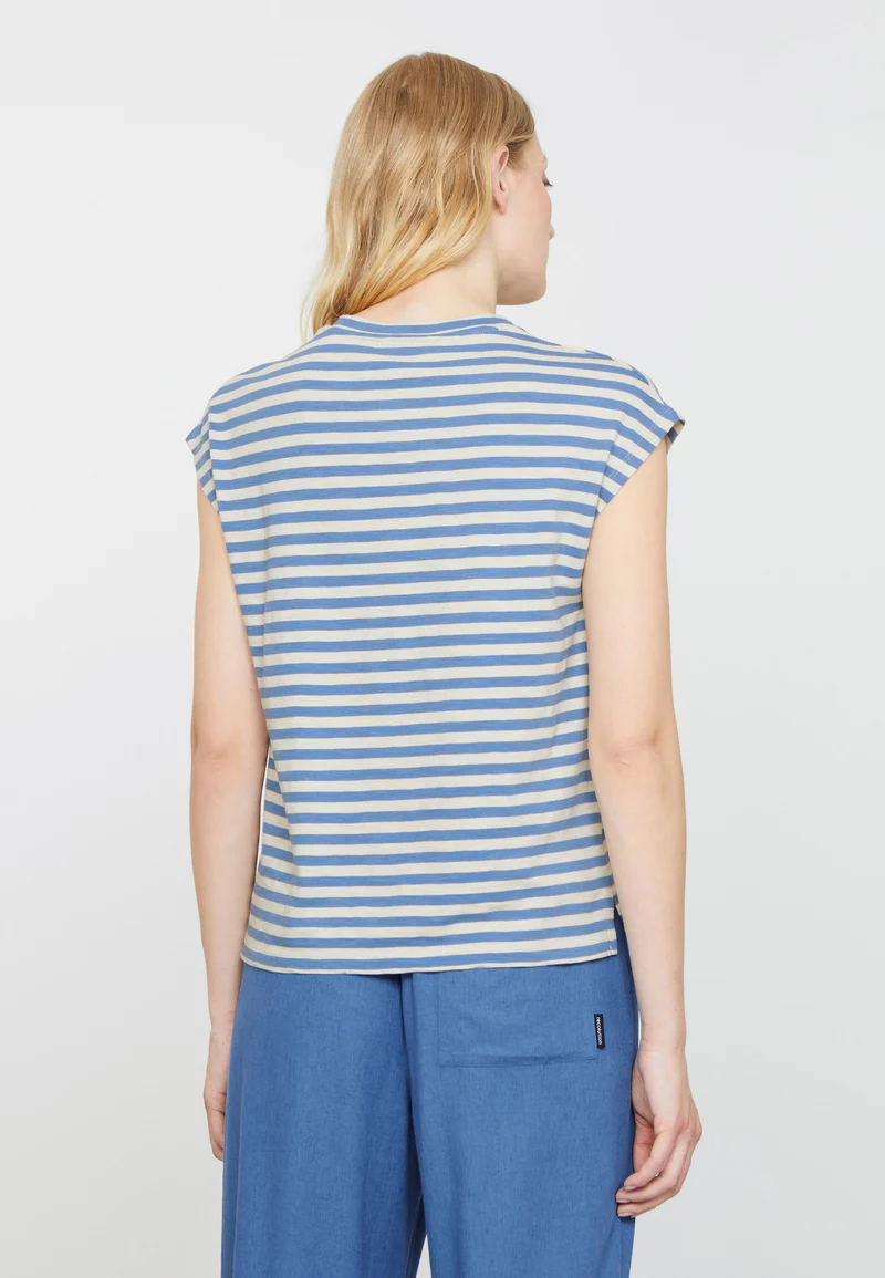 
                  
                    ZINNIA Electric Blue Stripes T-Shirt
                  
                