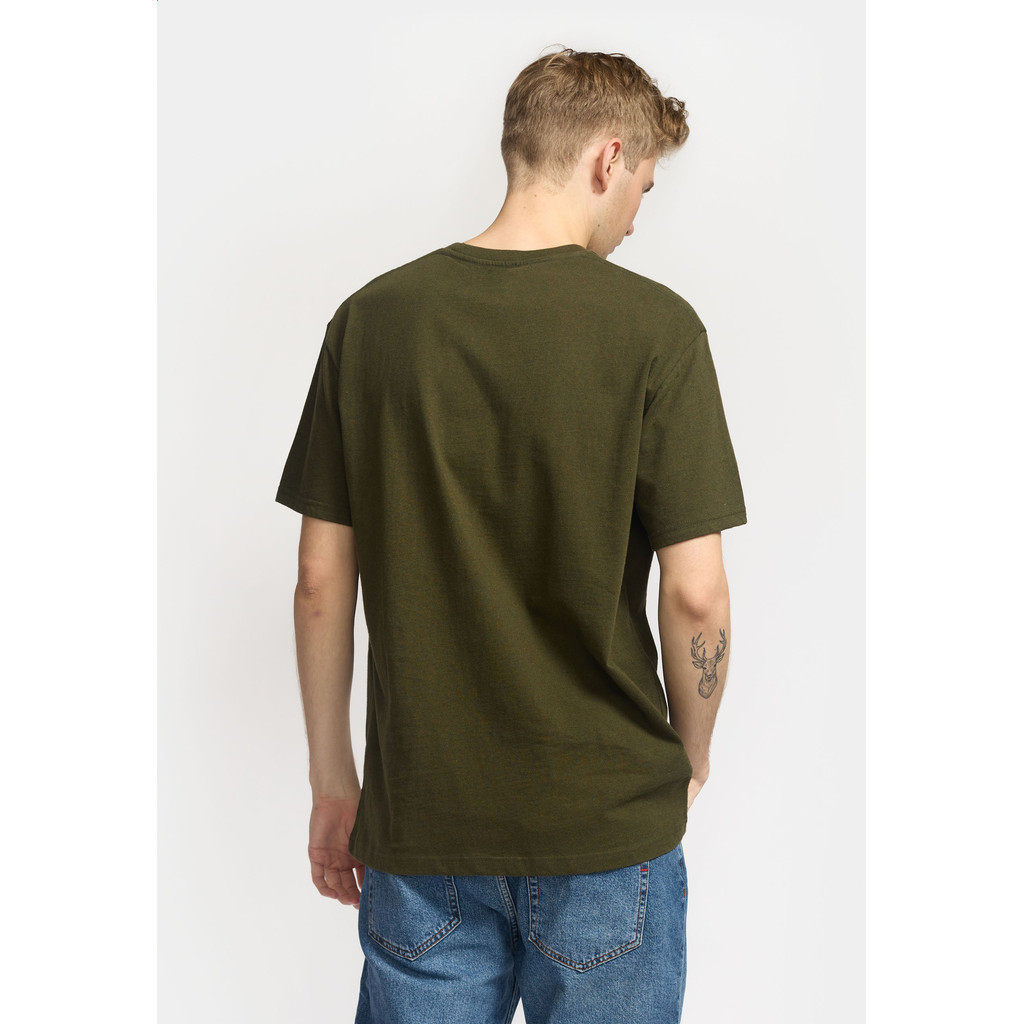 
                  
                    T-Shirt mit melierter Army-Applikation
                  
                
