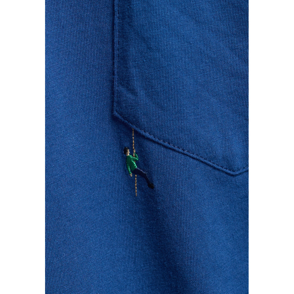 
                  
                    Blaues T-Shirt mit Applikation
                  
                