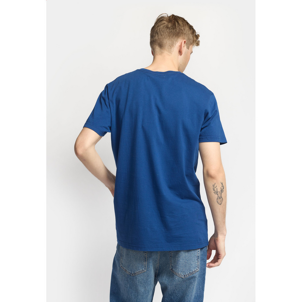 
                  
                    Blaues T-Shirt mit Applikation
                  
                