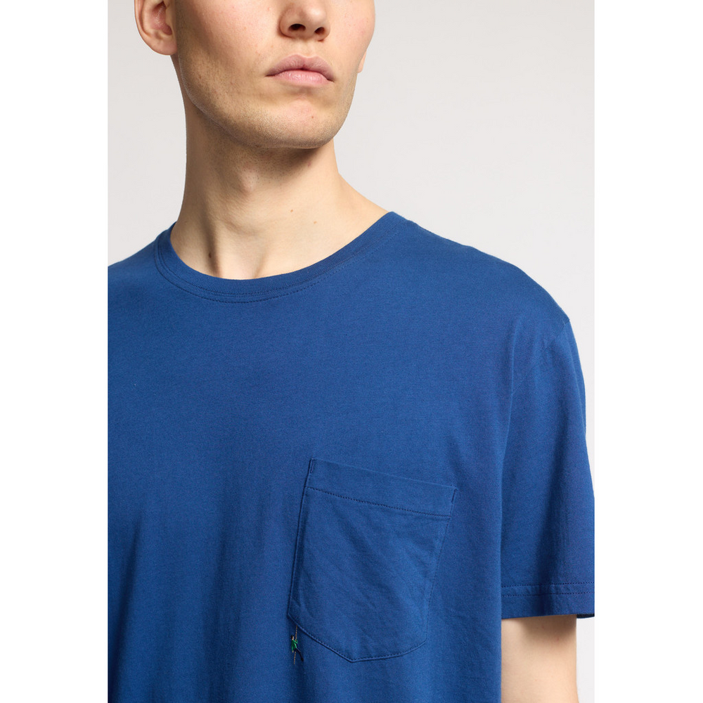 
                  
                    Blaues T-Shirt mit Applikation
                  
                