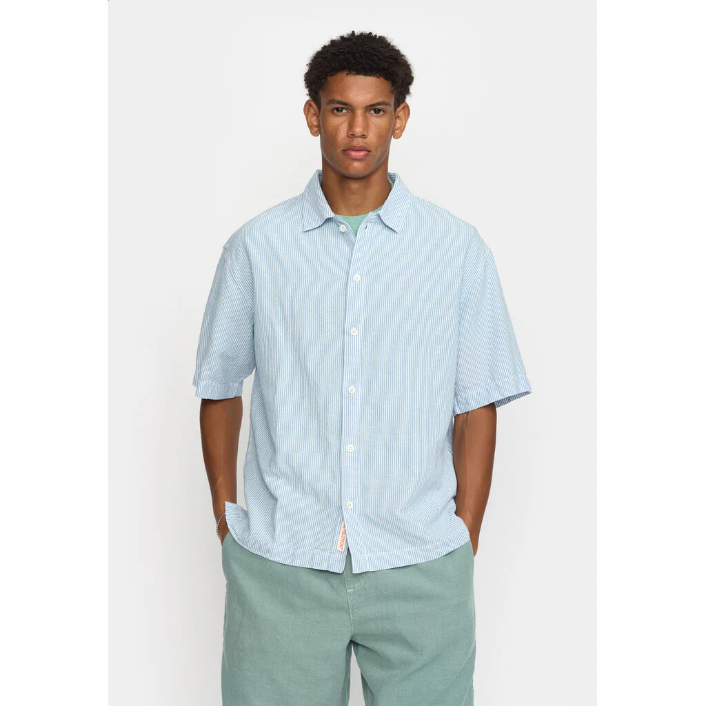 
                  
                    Blue Oversize Short Sleeved Shirt
                  
                