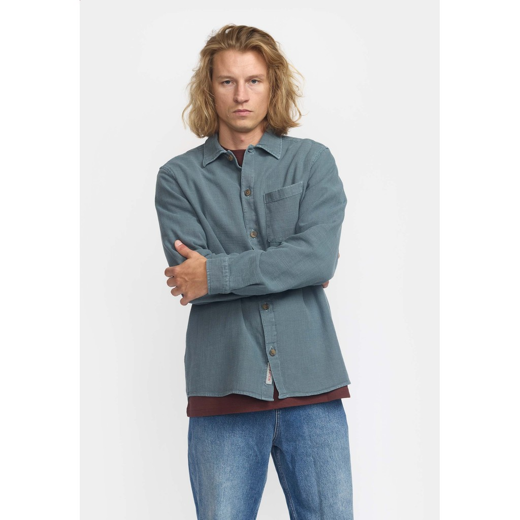 
                  
                    Dust Blue Casual Shirt
                  
                