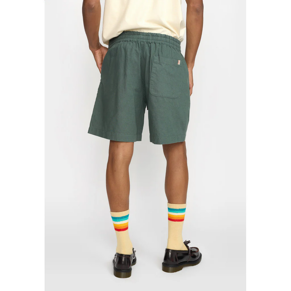 
                  
                    Dust Green Linen Shorts
                  
                