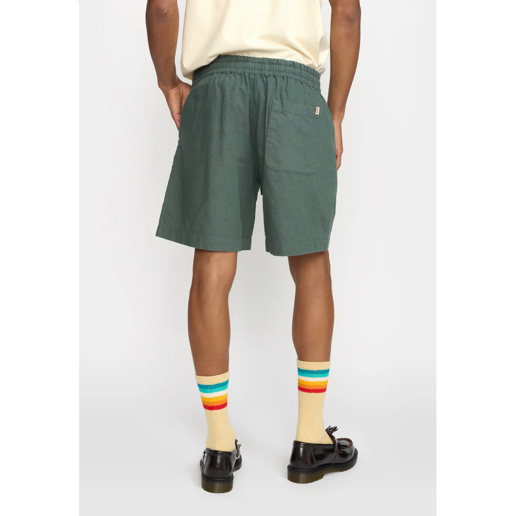 
                  
                    Dust Green Linen Shorts
                  
                