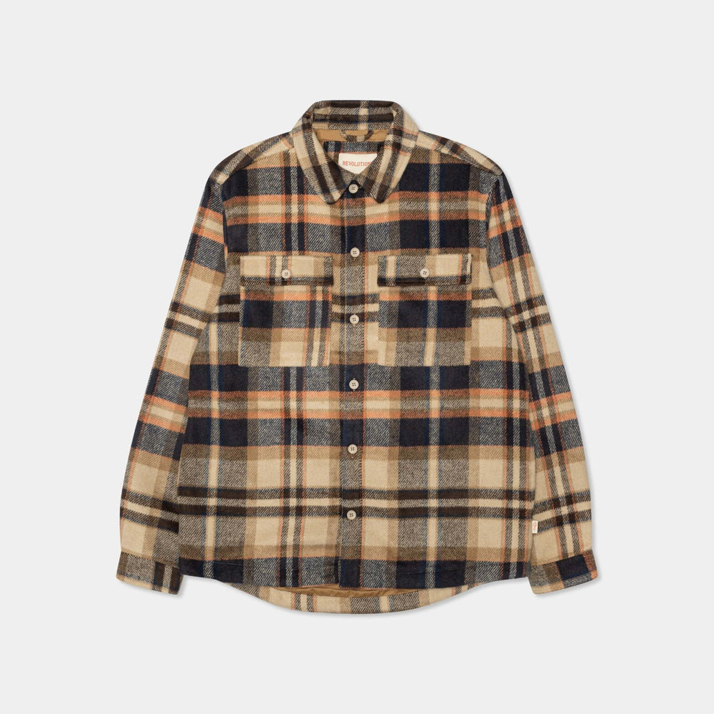 Lightbrown Lined Over Shirt