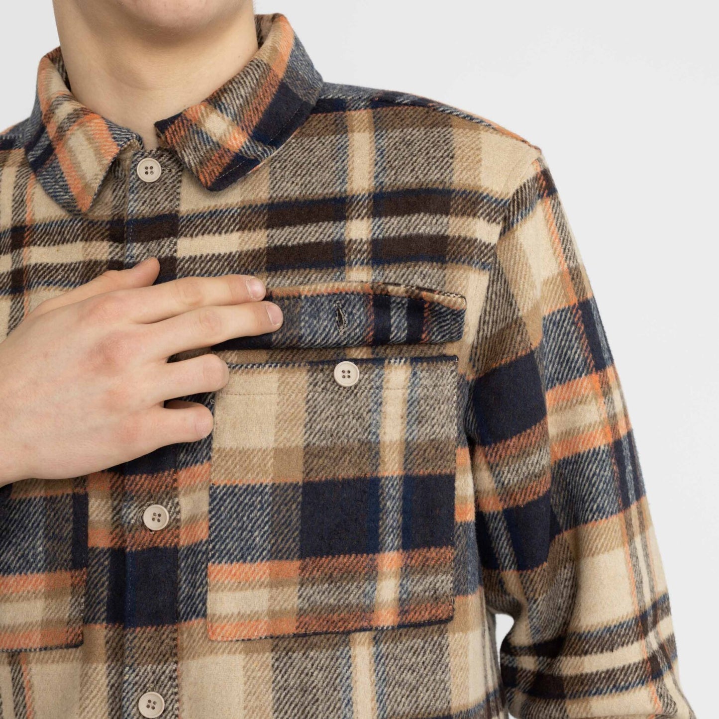 
                  
                    Lightbrown Lined Over Shirt
                  
                