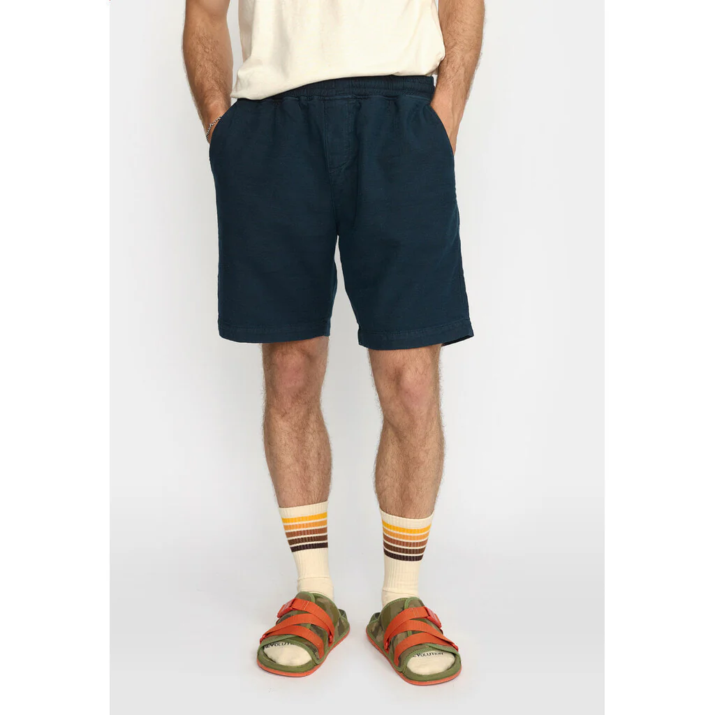 
                  
                    Navy Long Casual Shorts
                  
                
