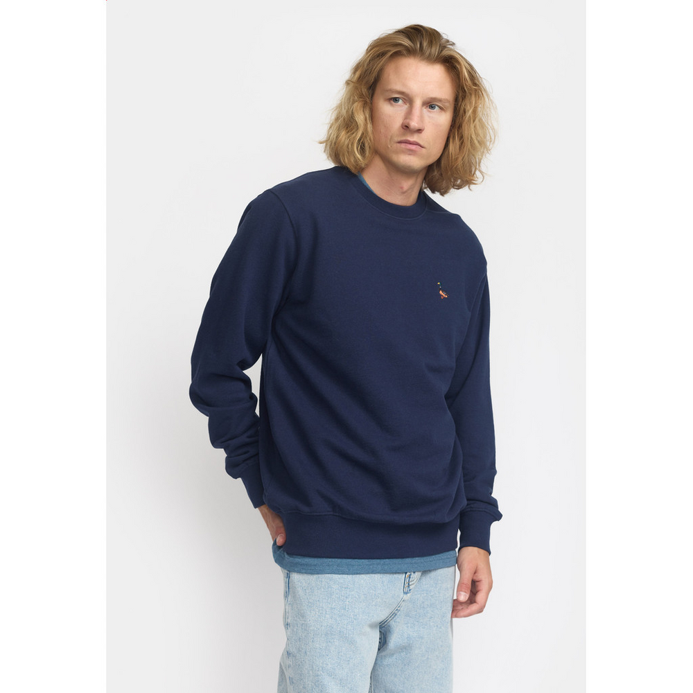 Navy Melange Application Jumper