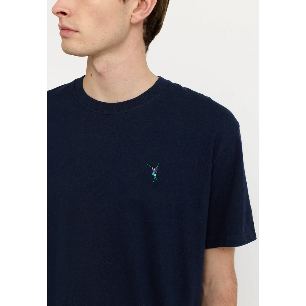 
                  
                    Navy Melange Application T-Shirt
                  
                