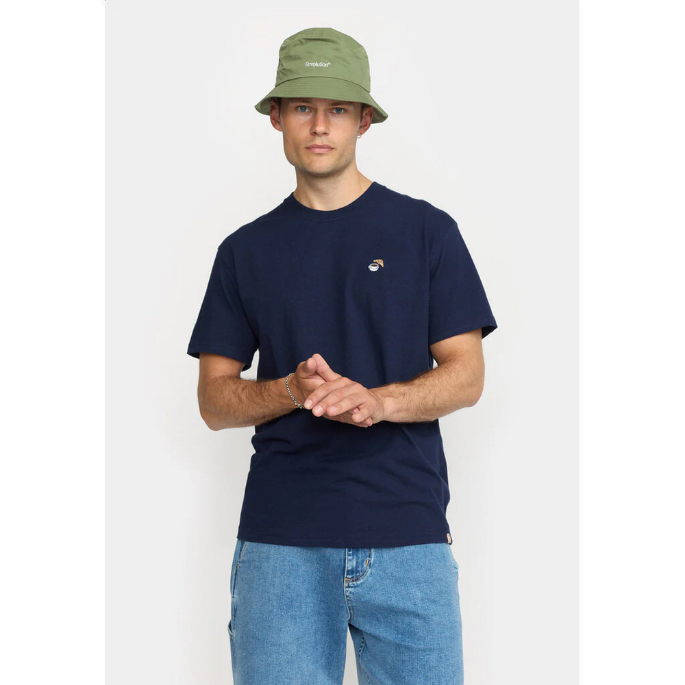 Navy Melange Application T-Shirt