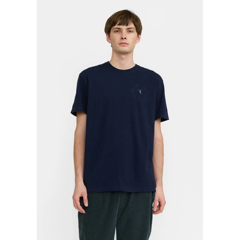 Navy Melange Application T-Shirt