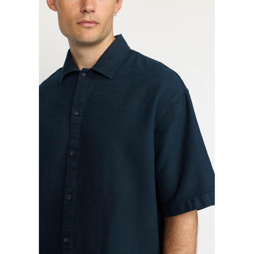 Navy Oversize Short Sleeved Shirt