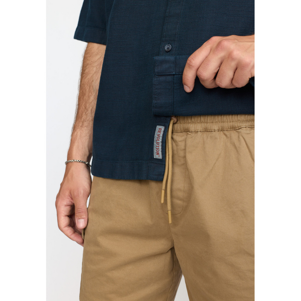 Navy Oversize Short Sleeved Shirt