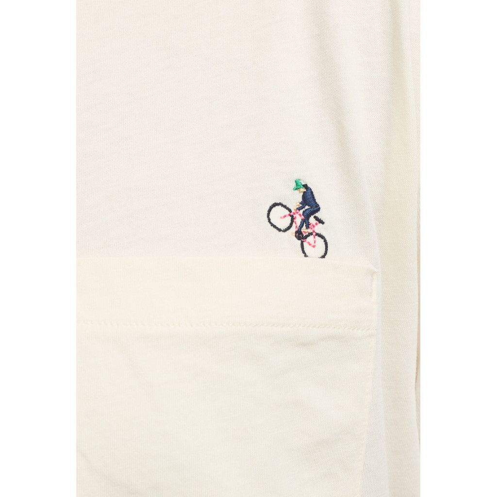 
                  
                    T-Shirt mit cremeweißer Applikation
                  
                