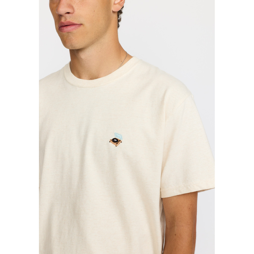 
                  
                    Off White Melange Application T-Shirt
                  
                